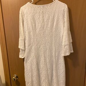 White lace light summer dress